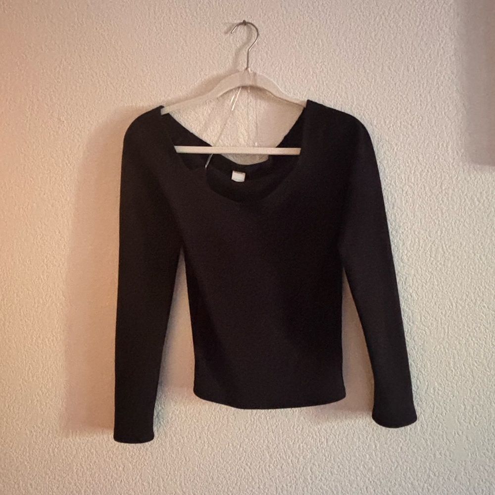 Gilly Hicks Black Fitted Blouse